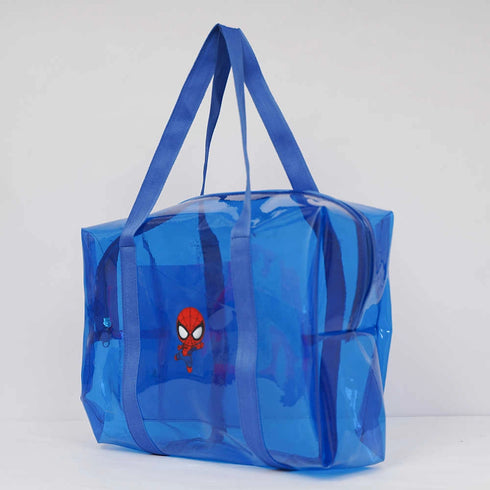 Personalised Kids Swimming Jelly Duffle Bag - Blue