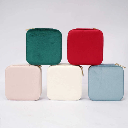 Personalized Initial Organizer Velvet Jewellery Box