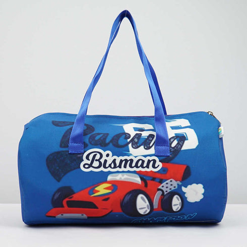 Personalized Car Printed Kids Duffle Bag & Pouch Gift Comb