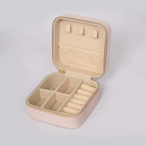 Personalized Initial Organizer Velvet Jewellery Box