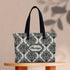 Damask black and white Printed Women's Office Bag - Uncommongifts.in
