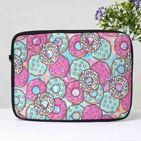 Donuts Printed Laptop Sleeve/Cover 14 inch