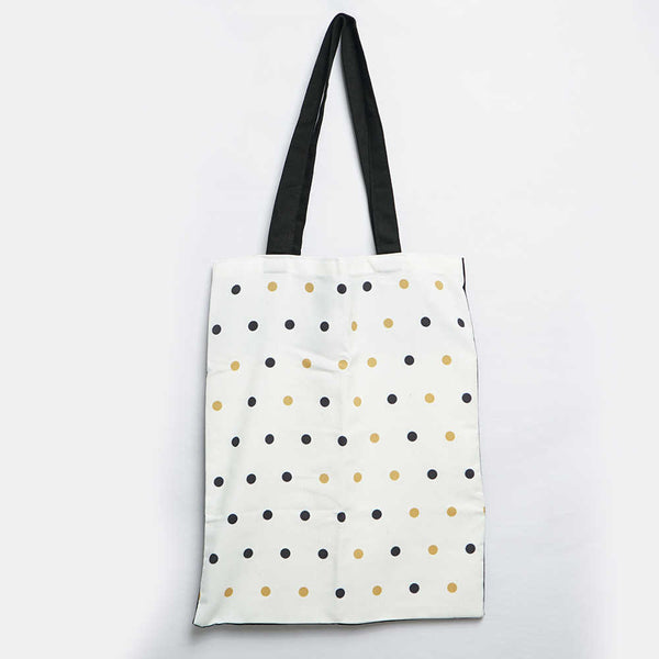 Dots Printed Tote Bag