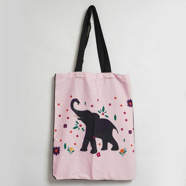 Elephant Printed Tote Bag