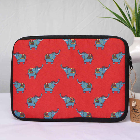 Elephants Printed Laptop Sleeve/Cover 11 inch