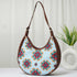 Ethnic Motifs Printed Half Moon Hobo Bag - Uncommongifts.in