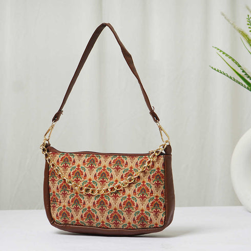 Ethnic Motifs Printed Shoulder Bag - Uncommongifts.in