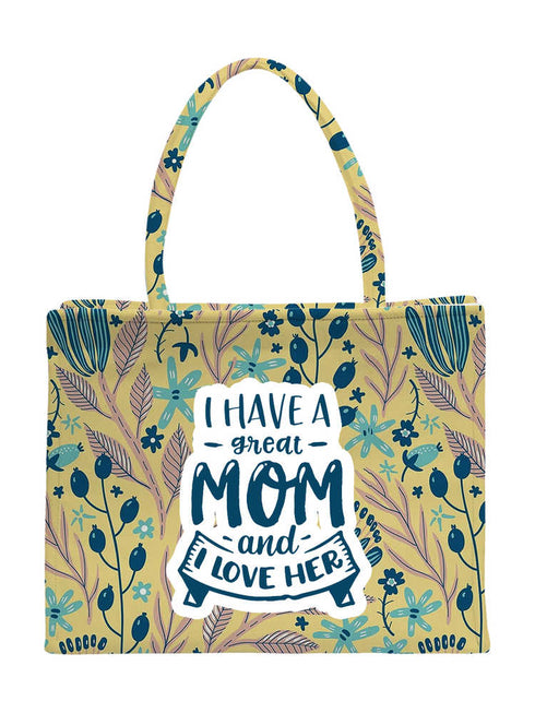 Mother's Day Personalized Leaf's Printed Box Bag