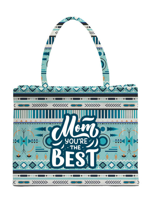 Mother's Day Personalized Blue Printed Box Bag