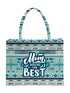 Mother's Day Personalized Blue Printed Box Bag