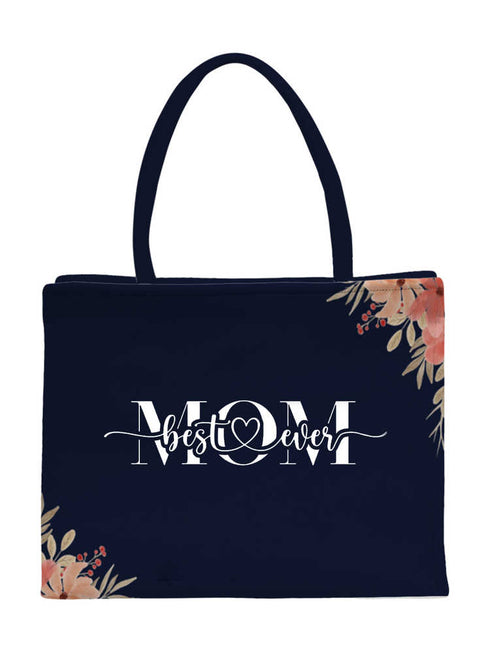 Mother's Day Personalized Blue Printed Box Bag