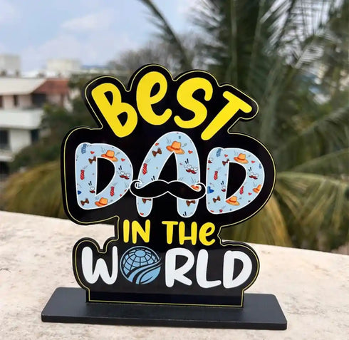 Fathers Day Personalized Best Dad Table Top