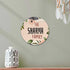 Floral Personalised Round Wall Hanging - Uncommongifts.in