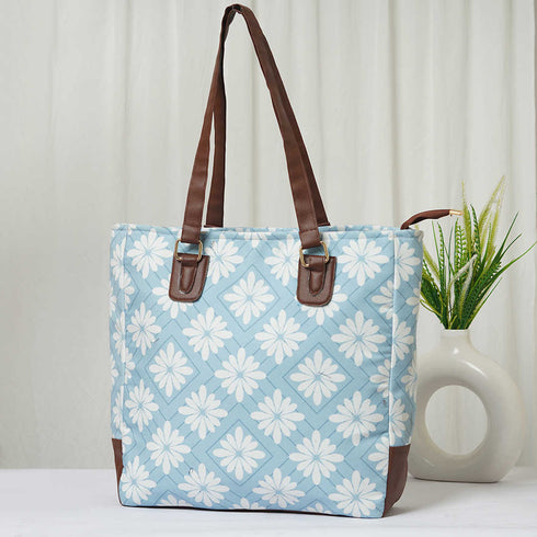 Floral Printed Handheld Box Bag - Uncommongifts.in