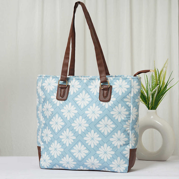 Floral Printed Handheld Box Bag - Uncommongifts.in