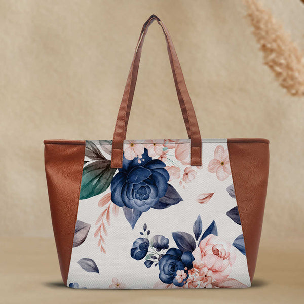 Floral Printed Shopper Shoulder Bag - Uncommongifts.in