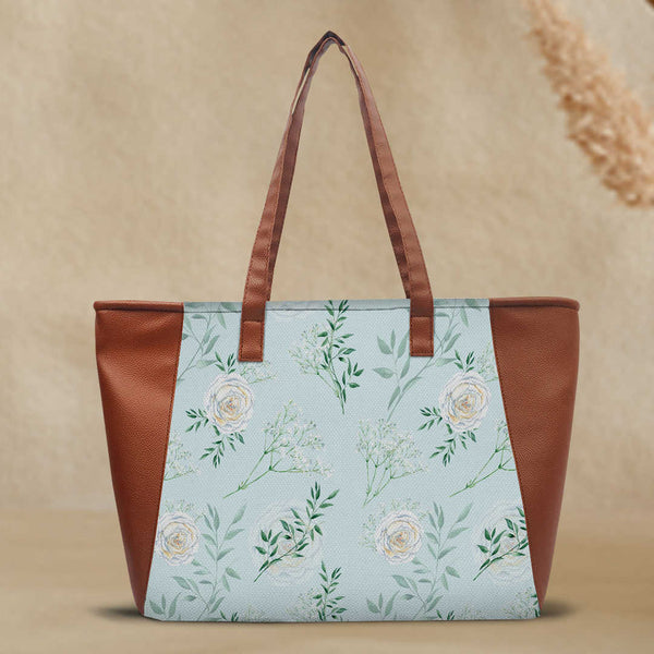 Floral Printed Shopper Shoulder Bag - Uncommongifts.in