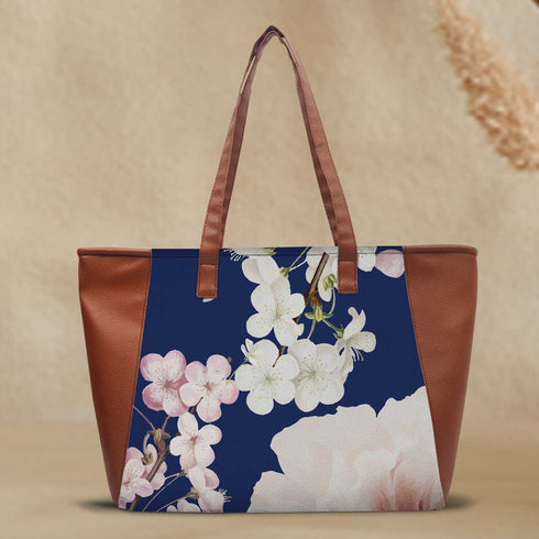Floral Printed Shopper Shoulder Bag - Uncommongifts.in