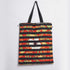Floral And Stripes Printed Tote Bag