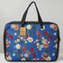 Floral Printed Canvas & PU Laptop Bag Fit 15.6 Inch Laptop