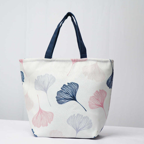 Floral Printed Lunch Bag With Handle