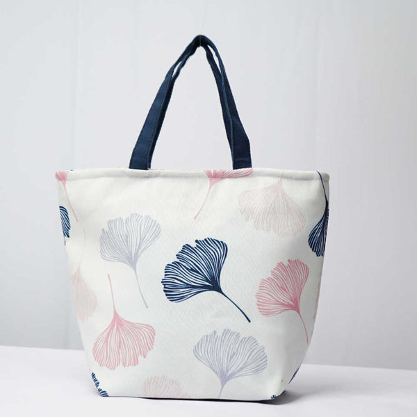 Floral Printed Lunch Bag With Handle