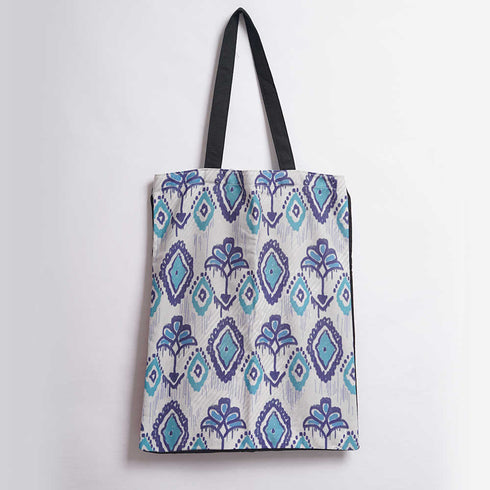 Flower Printed Tote Bag