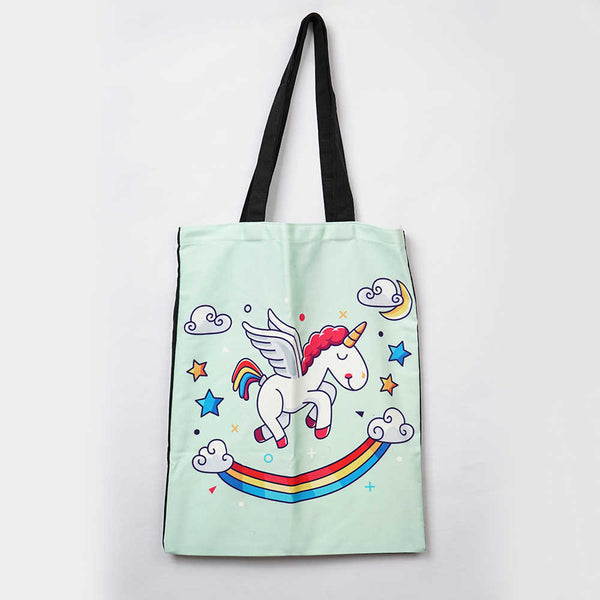 Flying Unicorn Printed Tote Bag