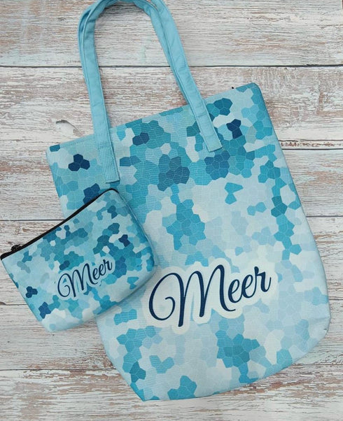 Customised printed tote bag with pouch - Uncommongifts.in