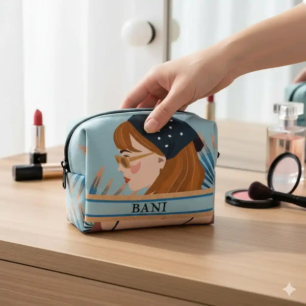 Beautiful Girl Printed Personalised Box Pouch