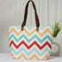 Geometric Printed Canvas Shoulder Bag Handbag - Uncommongifts.in