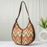 Geometric Printed Half Moon Hobo Bag - Uncommongifts.in