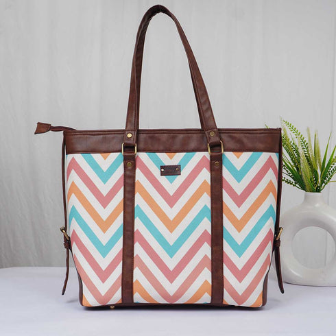 Geometric Printed Women's Office Bag - Uncommongifts.in
