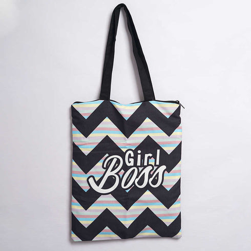 Girl Boss Printed Tote Bag