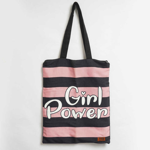 Girl Power Printed Tote Bag