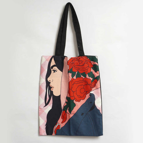 Girl Printed Tote Bag