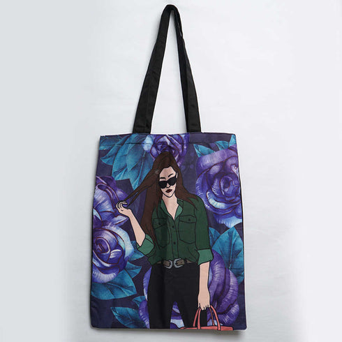 Girl Printed Tote Bag