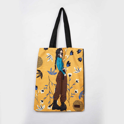 Girl Printed Tote Bag