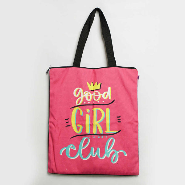 Girls Club Printed Tote Bag