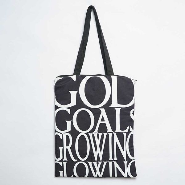 Goals Printed Tote Bag