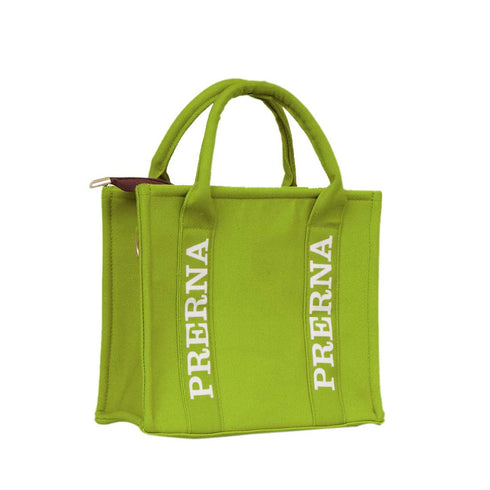 Green Woody Personalised Handled Tote Bag - Uncommongifts.in