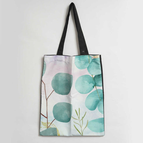 Green Leaf's Printed Tote Bag