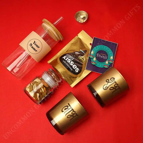 Grip Glass Tumbler Diwali Gift Hamper
