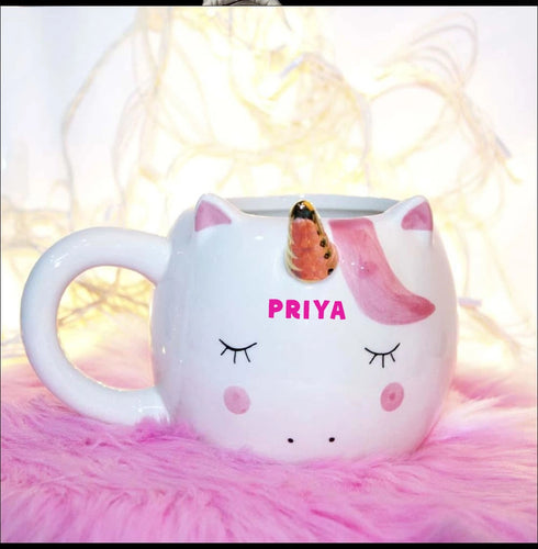 Personalised 3d unicorn coffee mug | Buy Unicorn Cup