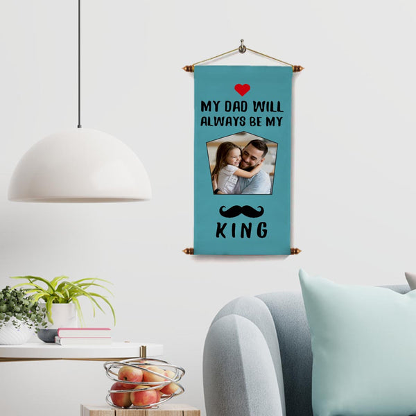 Happy Father's Day Personalised Photo Printed Scroll