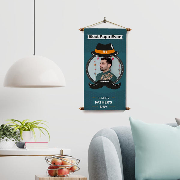Happy Father's Day Personalised Photo Printed Scroll