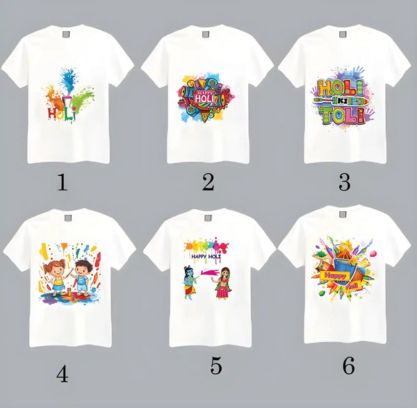 Happy Holi Personalized Printed Holi T-Shirt