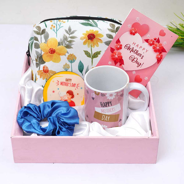 Happy Mother's Day Printed Pouch Mug Combo