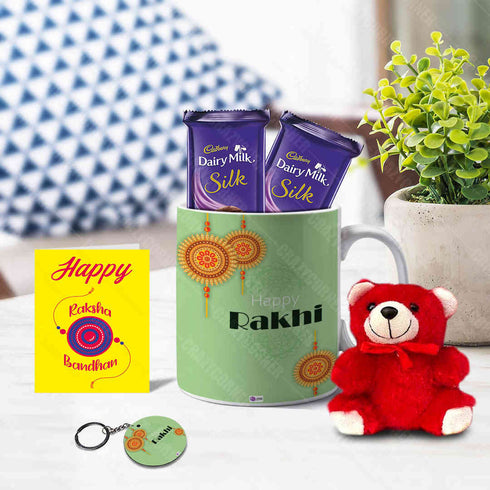 Happy Rakhi Mug Gift Combo - Uncommongifts.in