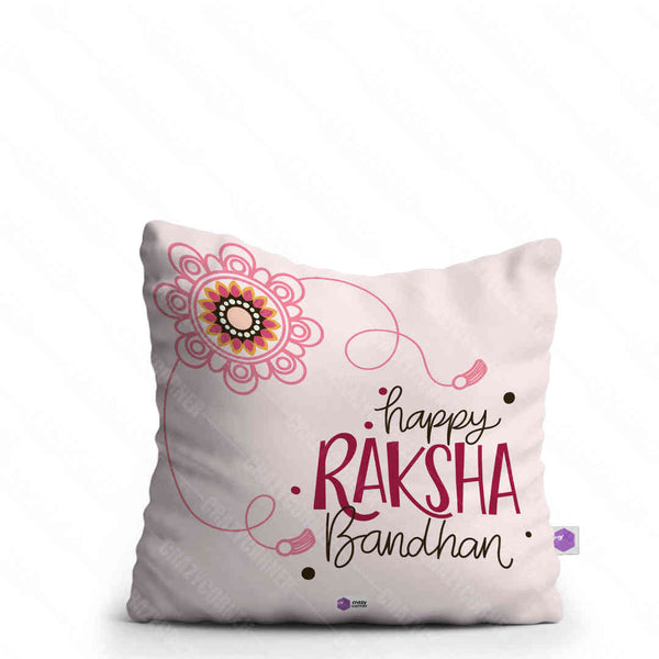 Happy Raksha Bandhan Cushion For Rakhi - Uncommongifts.in